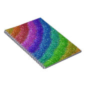 Carnet Parties scintillant arc-en-ciel (Côté Droit)