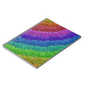 Carnet Parties scintillant arc-en-ciel (Côté gauche)