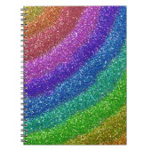 Carnet Parties scintillant arc-en-ciel (Devant)