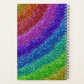 Carnet Parties scintillant arc-en-ciel (Verso)