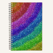 Carnet Parties scintillant arc-en-ciel (Recto)