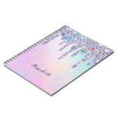 Carnet Parties scintillant arc-en-ciel branché Drivers Ho (Côté gauche)