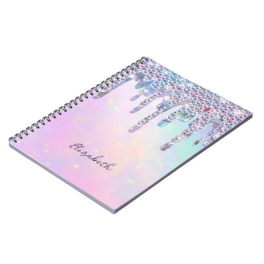 Carnet Parties scintillant arc-en-ciel branché Drivers Ho (Côté gauche)