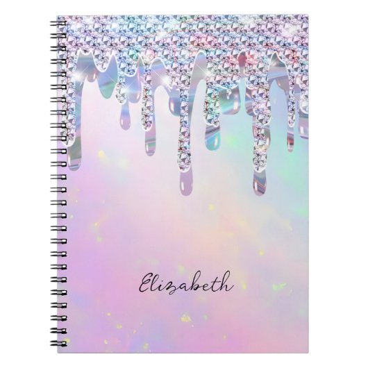 Carnet Parties scintillant arc-en-ciel branché Drivers Ho (Devant)