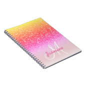 Carnet Parties scintillant arc-en-ciel personnalisée pour (Côté Droit)