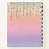 Carnet Parties scintillant arc-en-ciel Rhinestones Monogr (Dos)