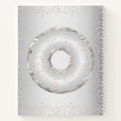 Carnet Parties scintillant argent beignets nom moderne te (Dos)