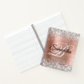 Carnet Parties scintillant argent Rose or huile Fancy Mon (Intérieur)