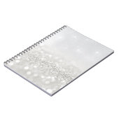 Carnet Parties scintillant argentée (Côté gauche)