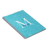Carnet Parties scintillant bleu monogramme (Côté Droit)