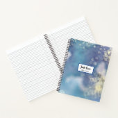 Carnet Parties scintillant bleue (Intérieur)