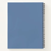 Carnet Parties scintillant bleue (Dos)