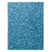 Carnet Parties scintillant bleue de Boston (Devant)