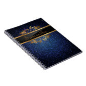 Carnet Parties scintillant bleue Sequin Disco Glitz Carne (Côté Droit)