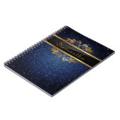 Carnet Parties scintillant bleue Sequin Disco Glitz Carne (Côté gauche)