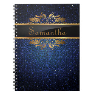 Carnet Parties scintillant bleue Sequin Disco Glitz Carne