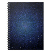 Carnet Parties scintillant bleue Sequin Disco Glitz Carne (Devant)