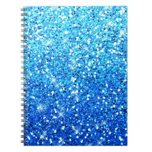 Carnet Parties scintillant bleues Étincelles Texture