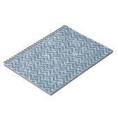 Carnet Parties scintillant Blue Faux Sparkle Chevron (Côté gauche)