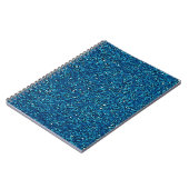 Carnet Parties scintillant brillante bleue (Côté gauche)