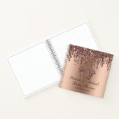 Carnet Parties scintillant  Bronze pieds Baby shower livr (Intérieur)
