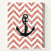 Carnet Parties scintillant Chevrons (Dos)