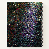 Carnet Parties scintillant comète et étoiles (Dos)