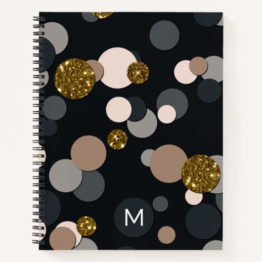 Carnet Parties scintillant Confetti Peach, Maple, Grey an (Devant)