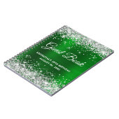 Carnet Parties scintillant d'argent Green Foil 30e annive (Côté gauche)
