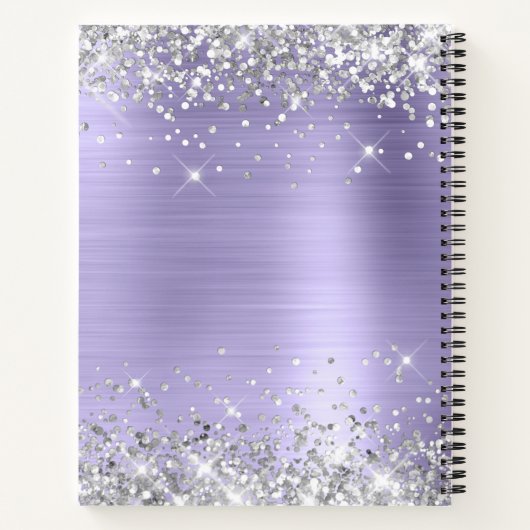 Carnet Parties scintillant d'argent Pale Lavender 50e ann (Dos)