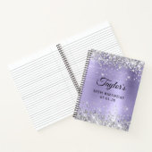Carnet Parties scintillant d'argent Pale Lavender 50e ann (Intérieur)