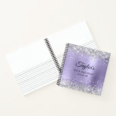 Carnet Parties scintillant d'argent Pale Lavender 50e ann (Intérieur)