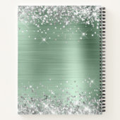 Carnet Parties scintillant d'argent Pale Mint Foil 40e an (Dos)