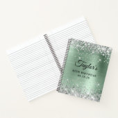 Carnet Parties scintillant d'argent Pale Mint Foil 40e an (Intérieur)