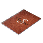 Carnet Parties scintillant de fille personnalisée Sparkle (Côté gauche)