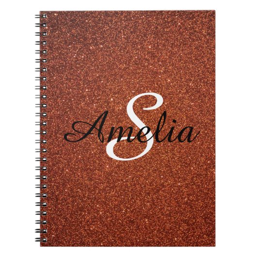 Carnet Parties scintillant de fille personnalisée Sparkle (Devant)