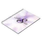 Carnet Parties scintillant de fille personnalisée Sparkle (Côté gauche)