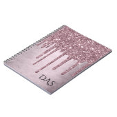 Carnet Parties scintillant de la fille en chute libre | M (Côté gauche)