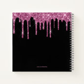 Carnet Parties scintillant de séchage de framboise Chic N (Dos)