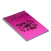 Carnet Parties scintillant de séchage rose | Vous Avez Ob (Côté Droit)