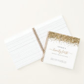 Carnet Parties scintillant d'or 21e anniversaire de fête  (Intérieur)