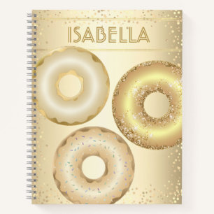Carnet Parties scintillant d'or beignets moderne glam gir