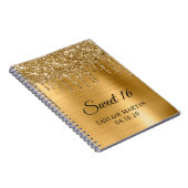 Carnet Parties scintillant d'or Douceur métallique 16 inv (Côté Droit)