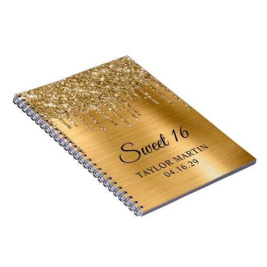 Carnet Parties scintillant d'or Douceur métallique 16 inv (Côté Droit)