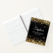 Carnet Parties scintillant d'or et Black 30e anniversaire (Intérieur)
