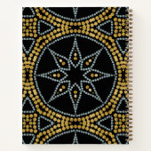 Carnet Parties scintillant d'or Islam Calligraphie arabe (Dos)