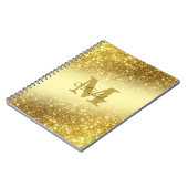 Carnet parties scintillant d'or personnalisé iPhone / coq (Côté gauche)