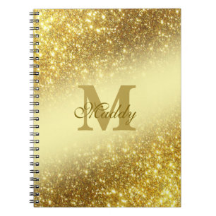 Carnet parties scintillant d'or personnalisé iPhone / coq