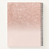 Carnet parties scintillant d'or rose ombre scintillante r (Dos)