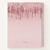 Carnet Parties scintillant d'or rose rose rose rose rose  (Dos)